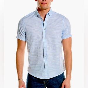 100% Cotton shirt | Natural Fibers | Blue & White | XL